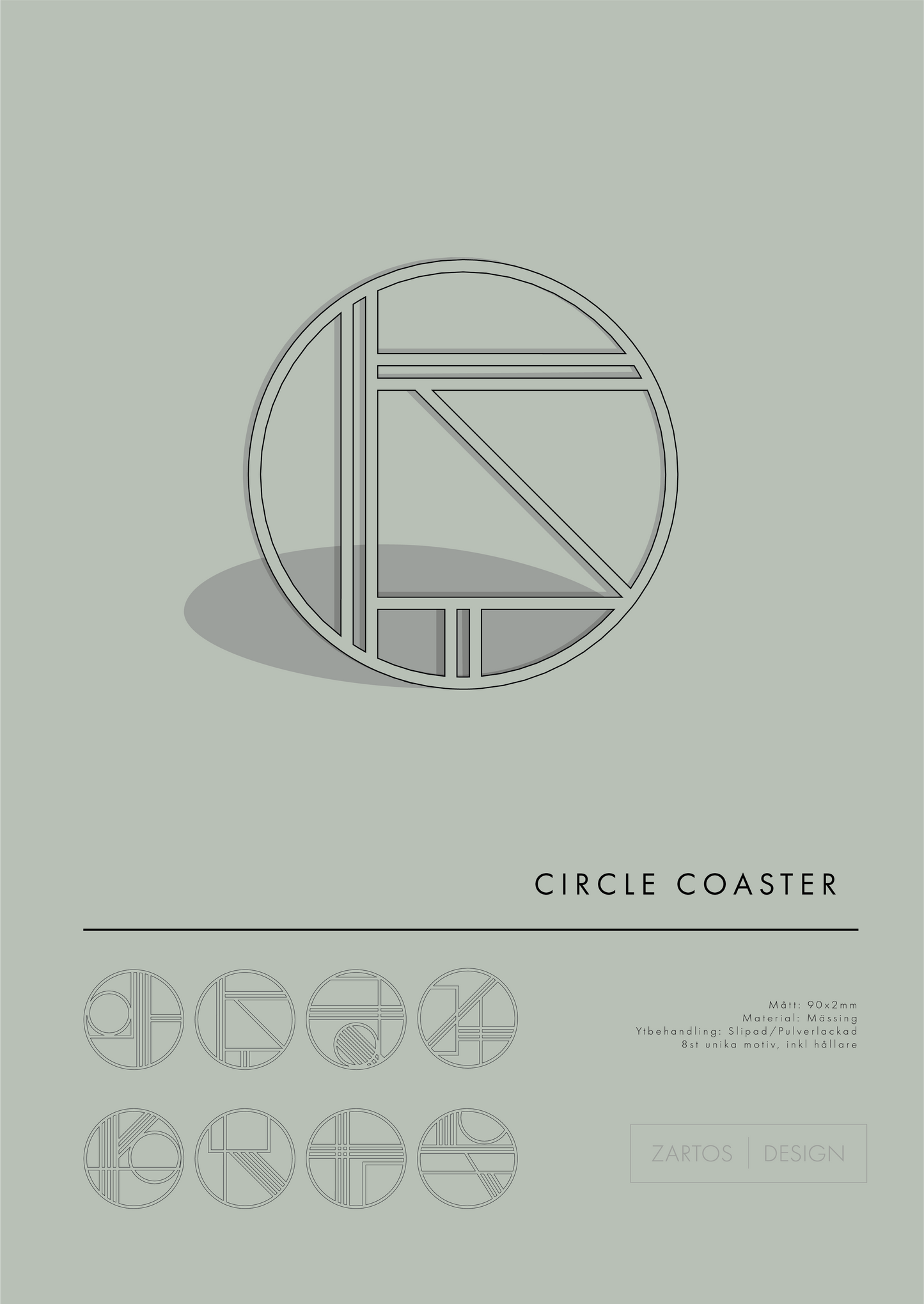 Circle Coaster Brass